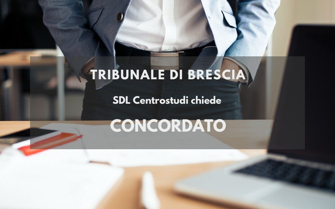 Brescia. Tribunale fallimentare SDL Centrostudi chiede concordato