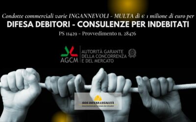 AGCM: Difesa Debitori spa multata per 1mln di euro