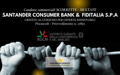 AGCM: condannate le finanziare Santander e Fiditalia